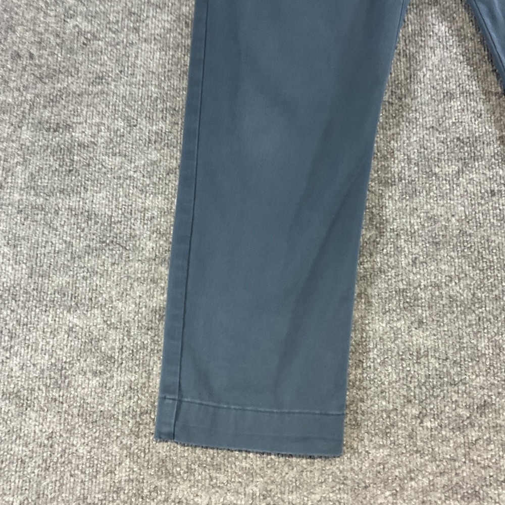 J Crew Flex Slim Fit Chino Pants 32x32 Blue Stretch Flat Front Casual Dress Mens - Picture 4 of 12